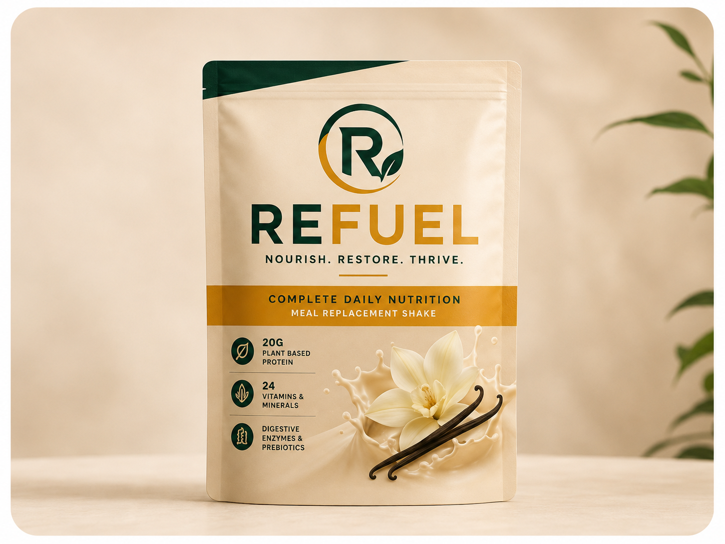 ReFuel vanilla nutrition pouch concept coming in 2027